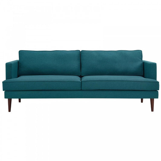 Agile Upholstered Fabric Sofa, Teal