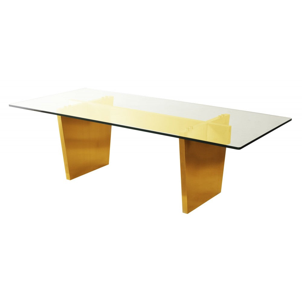 Aiden Gold Metal Dining Table