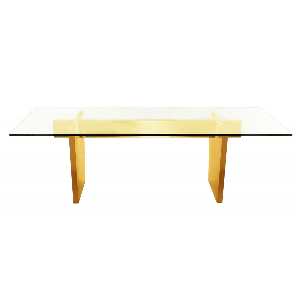 Aiden Gold Metal Dining Table