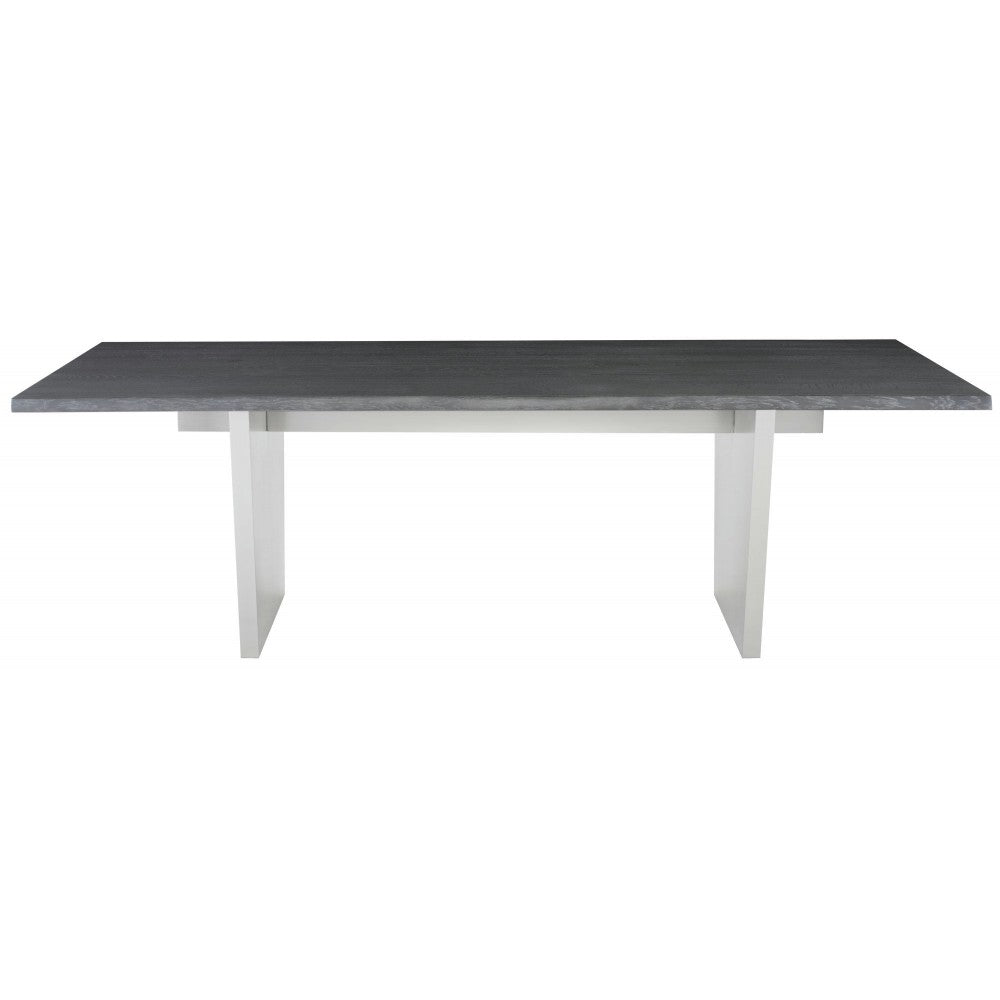 Aiden Oxidized Gray Wood Dining Table, HGNA454