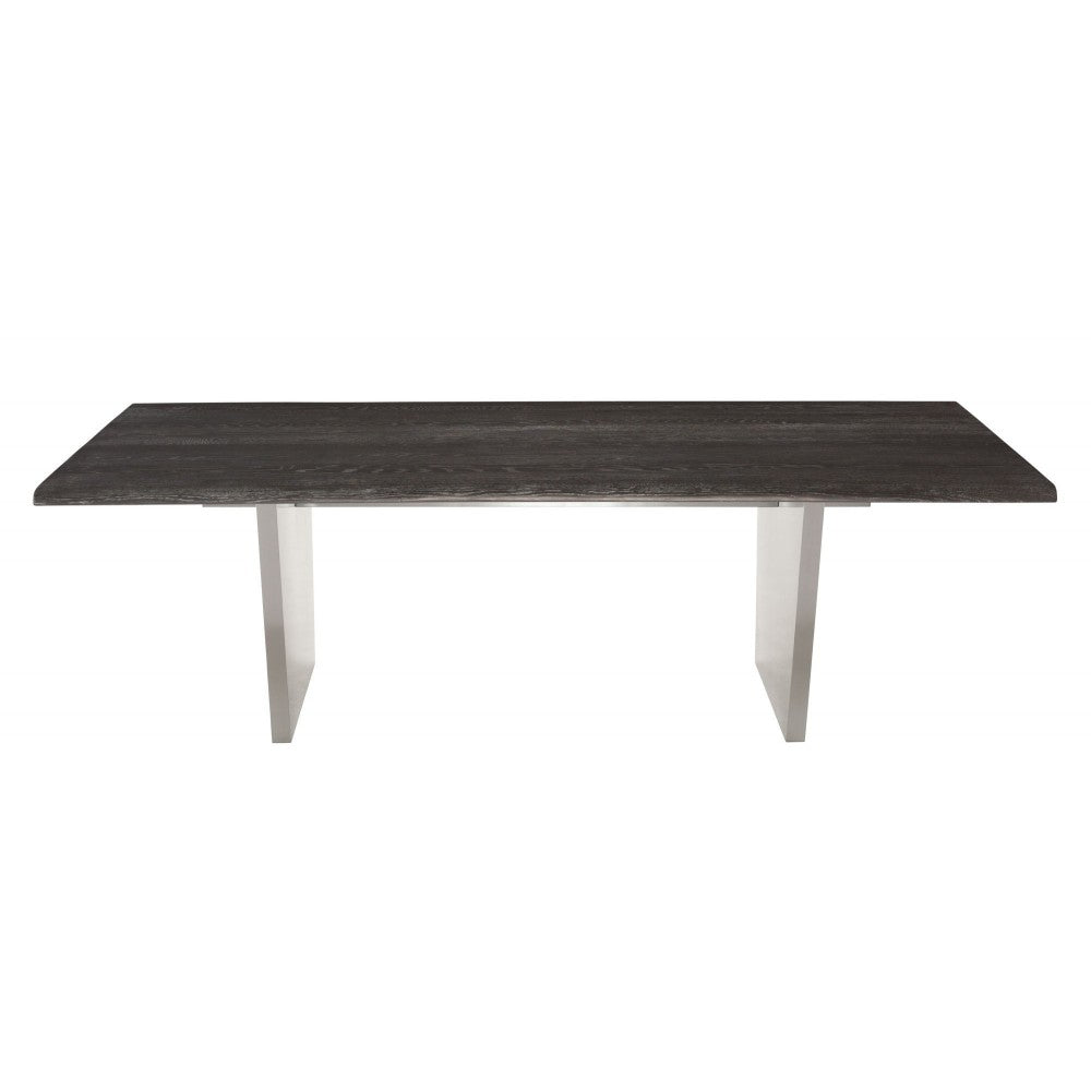 Aiden Oxidized Gray Wood Dining Table, HGNA454