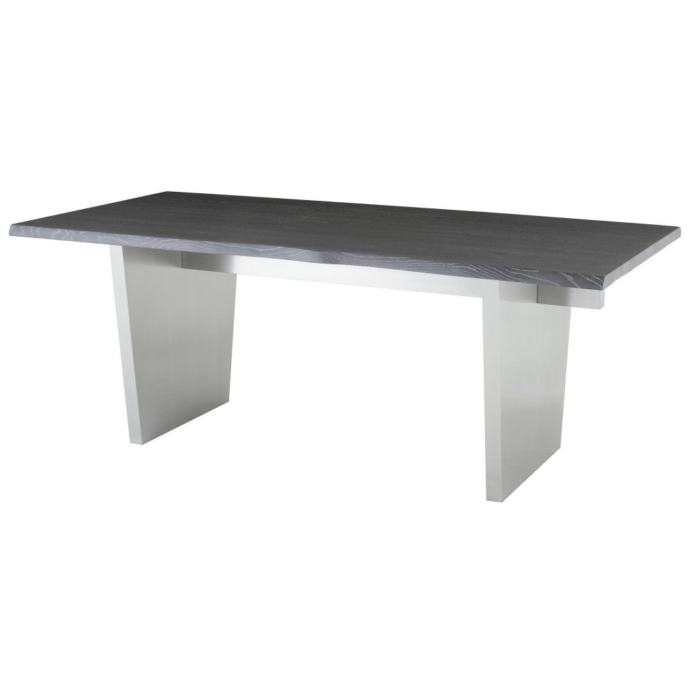 Aiden Oxidized Gray Wood Dining Table, HGNA455