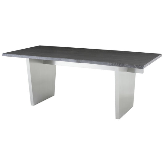 Aiden Oxidized Gray Wood Dining Table, HGNA455