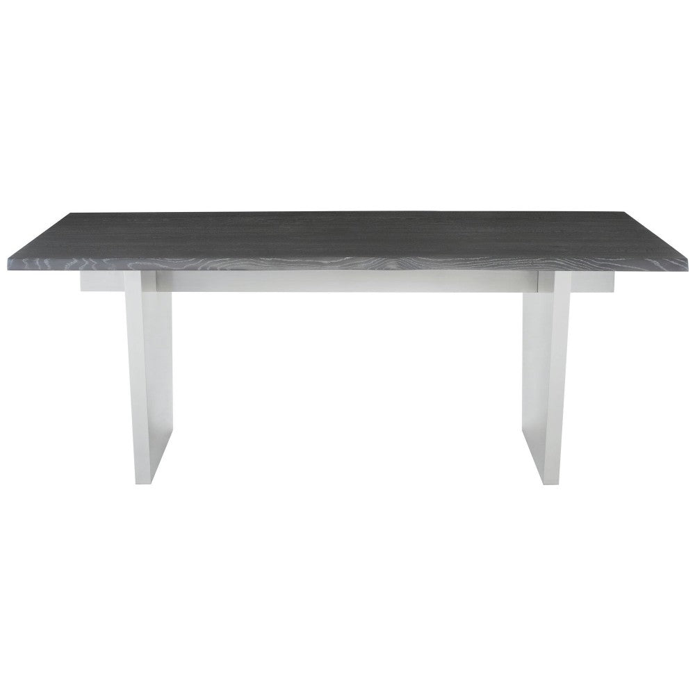 Aiden Oxidized Gray Wood Dining Table, HGNA455