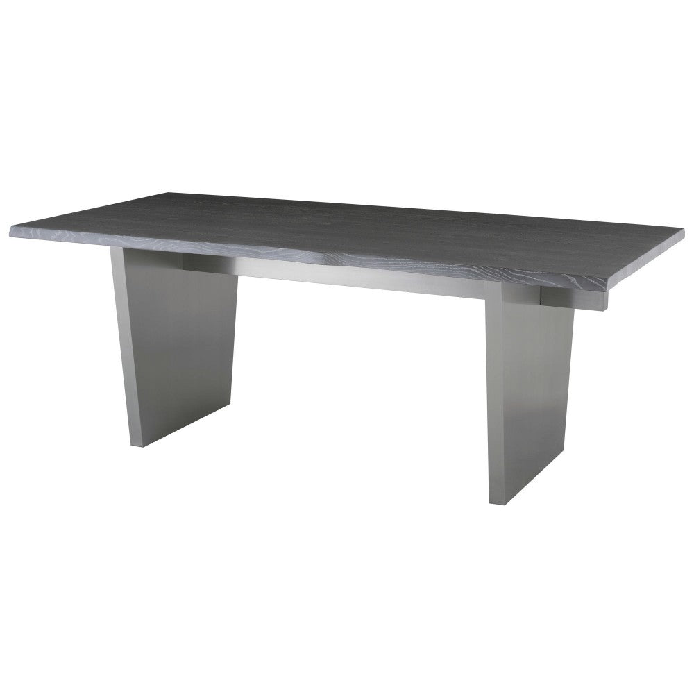 Aiden Oxidized Gray Wood Dining Table, HGNA573