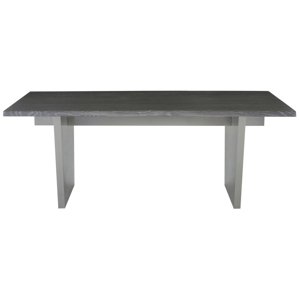 Aiden Oxidized Gray Wood Dining Table, HGNA573