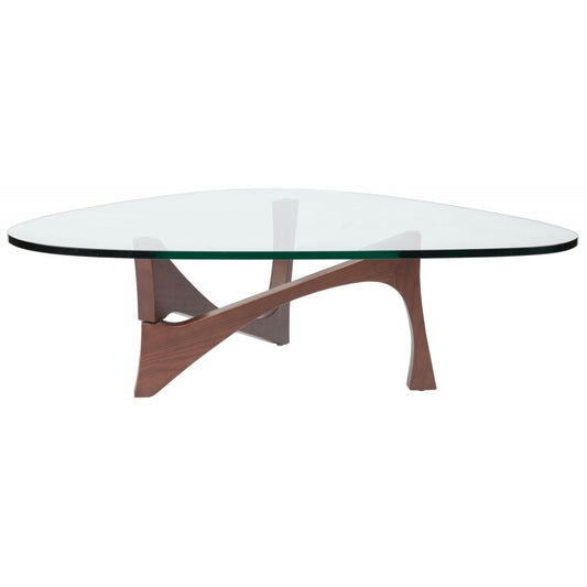 Akiro Walnut Wood Coffee Table