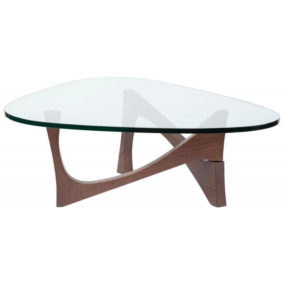 Akiro Walnut Wood Coffee Table