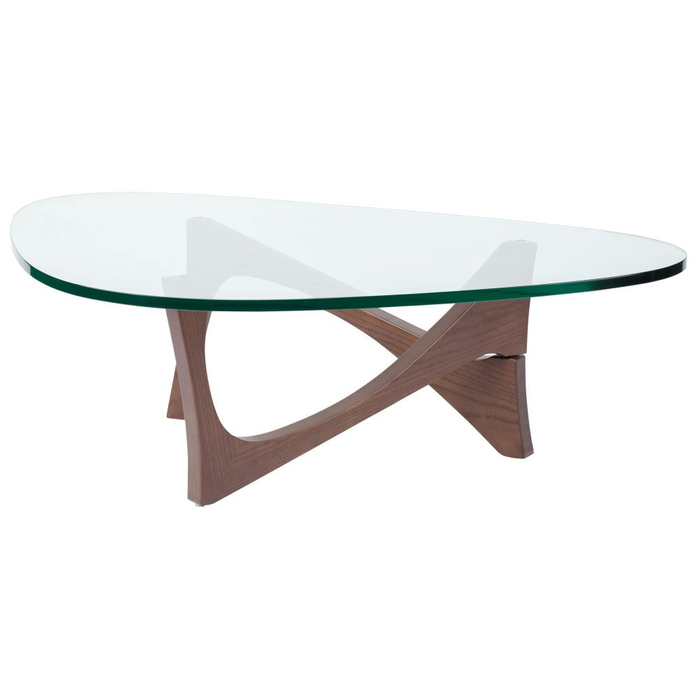 Akiro Walnut Wood Coffee Table