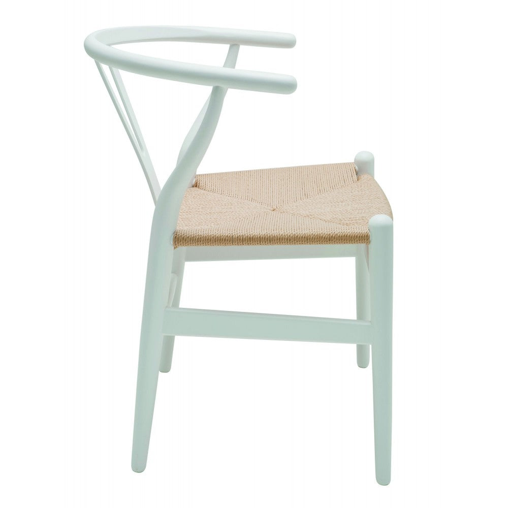 Alban White Wood Dining Chair