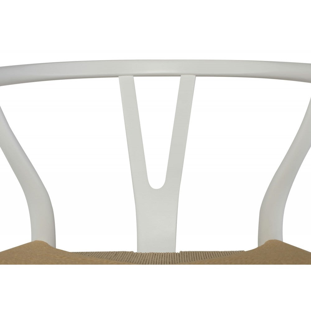 Alban White Wood Dining Chair