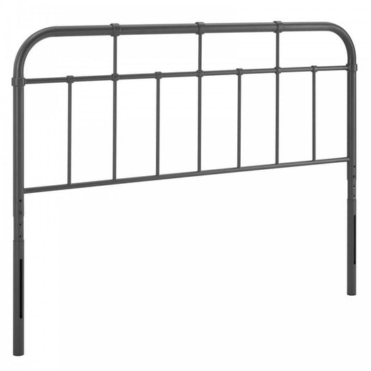 Alessia Full Metal Headboard, Gray