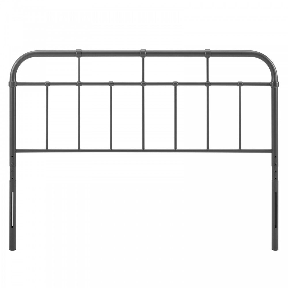 Alessia Full Metal Headboard, Gray