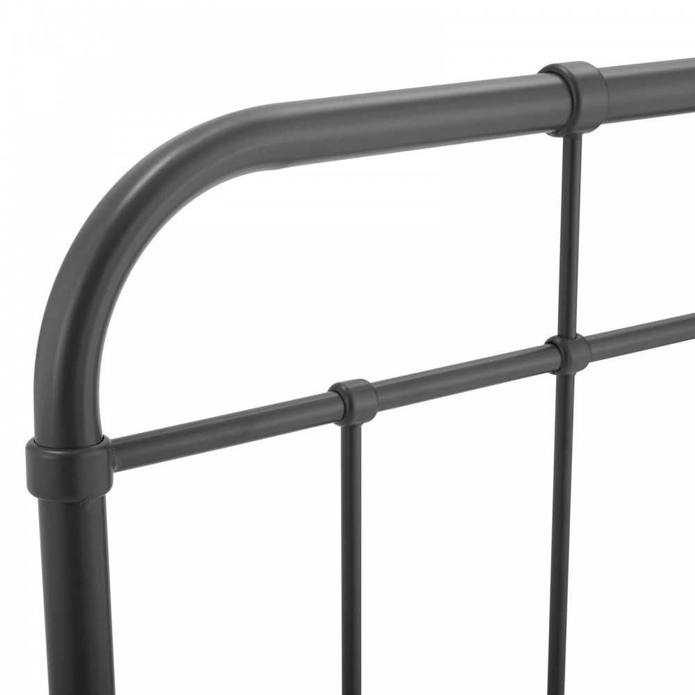 Alessia Full Metal Headboard, Gray