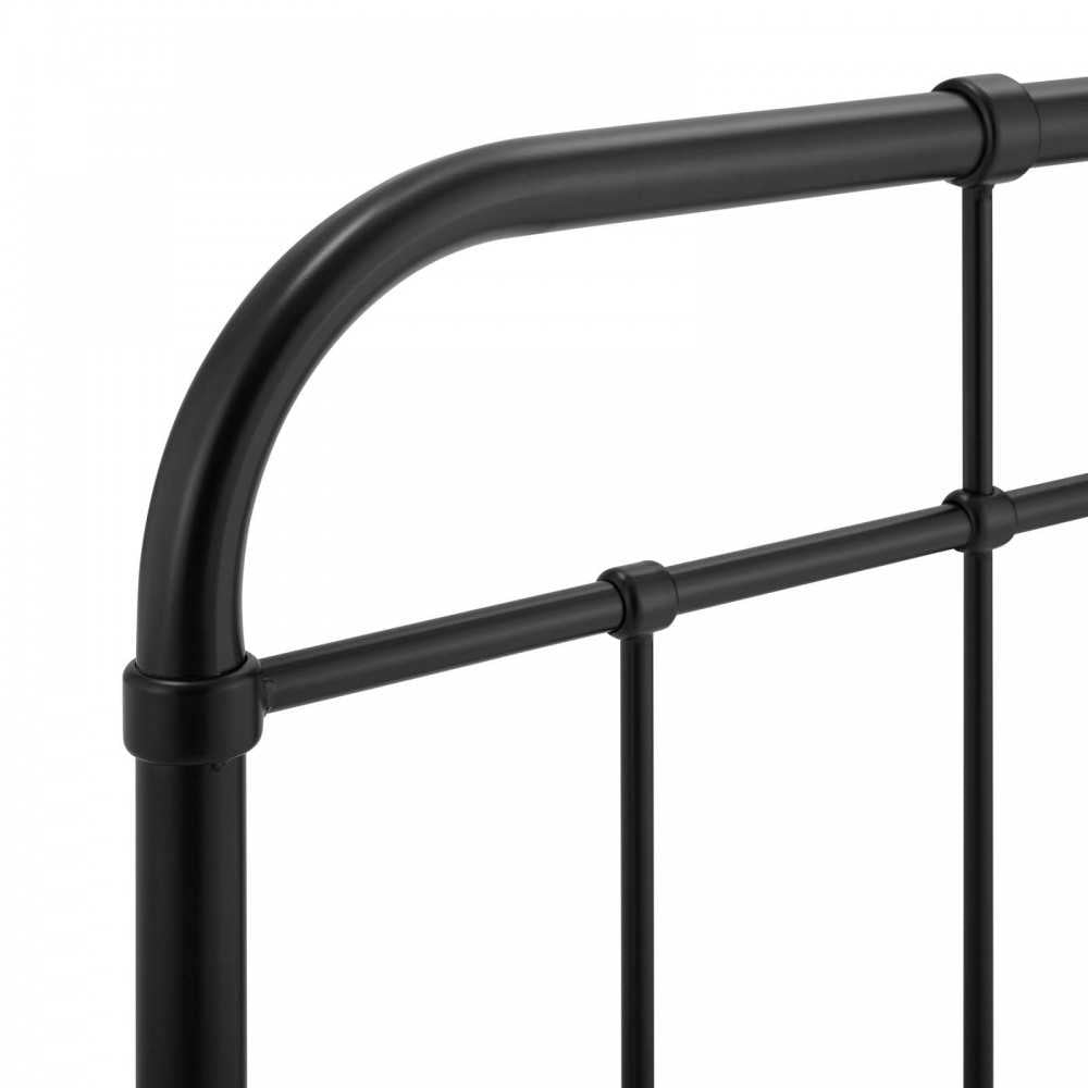 Alessia Full Metal Headboard, Black