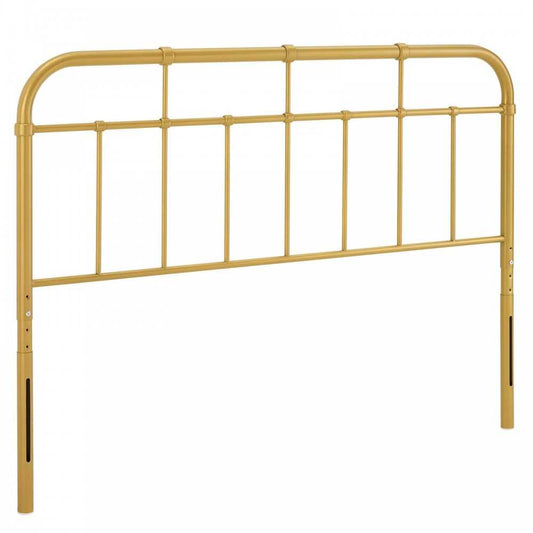 Alessia King Metal Headboard, Gold