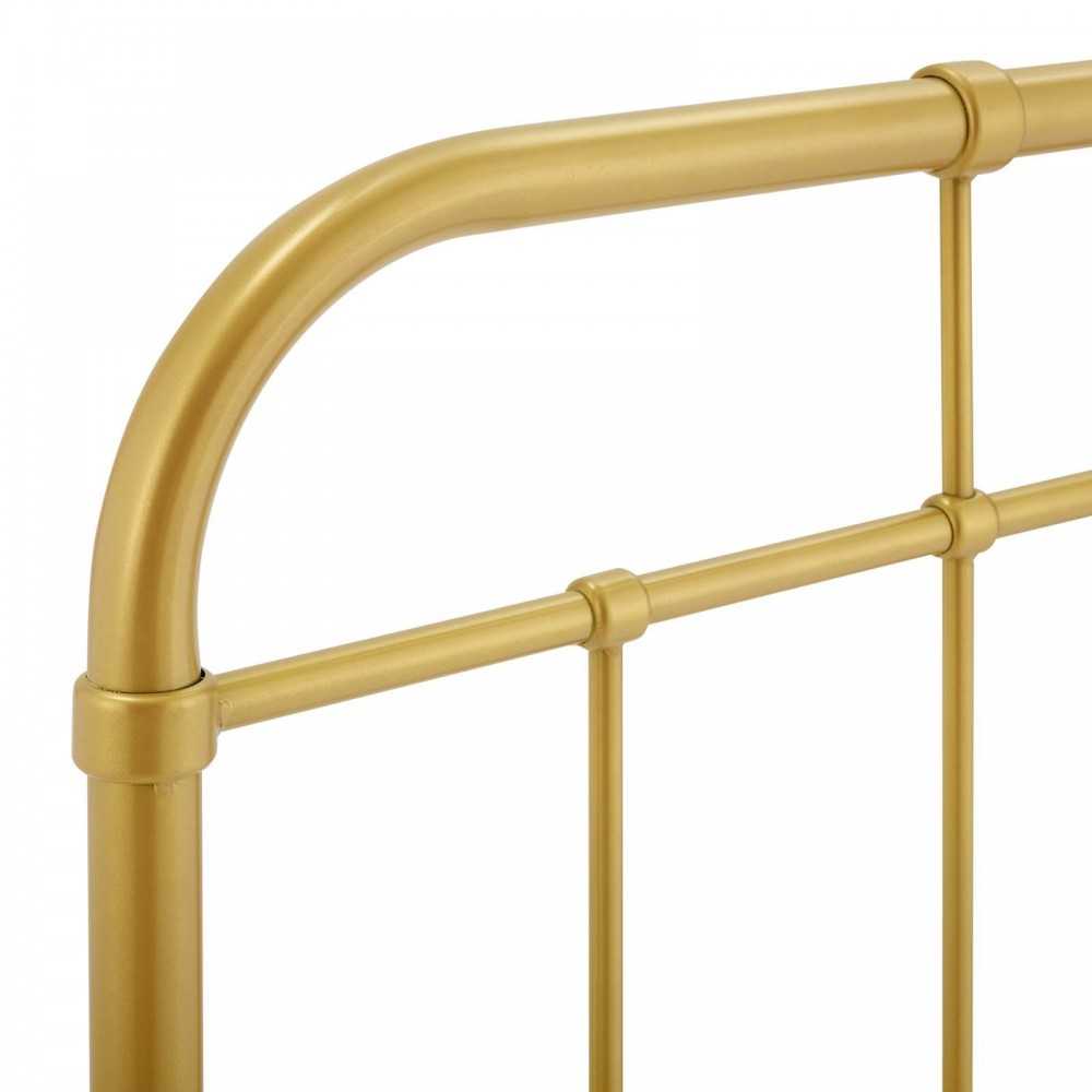 Alessia King Metal Headboard, Gold