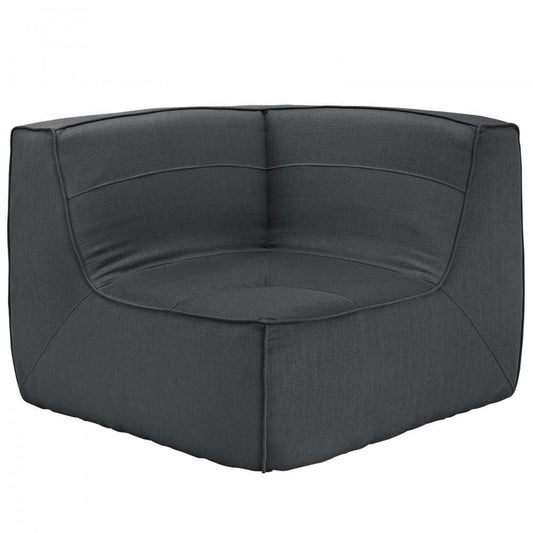 Align Upholstered Fabric Corner Sofa, Charcoal