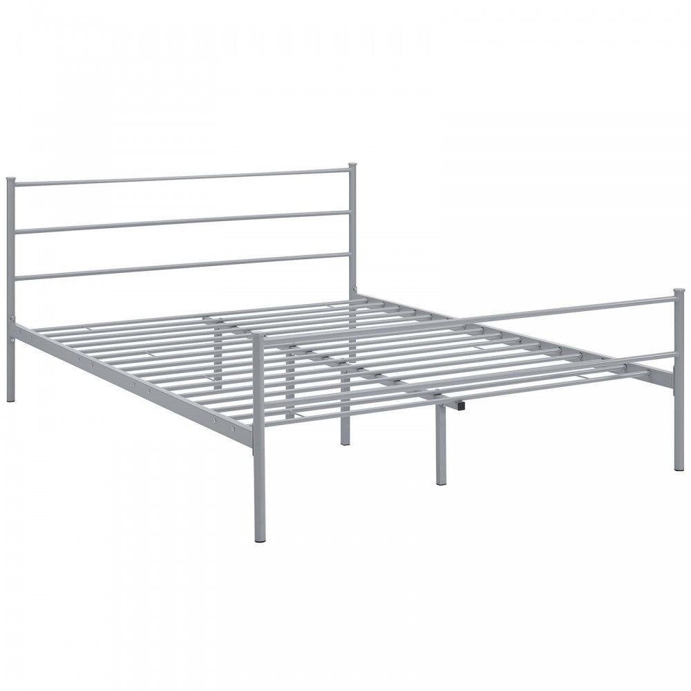 Alina Full Platform Bed Frame, Gray