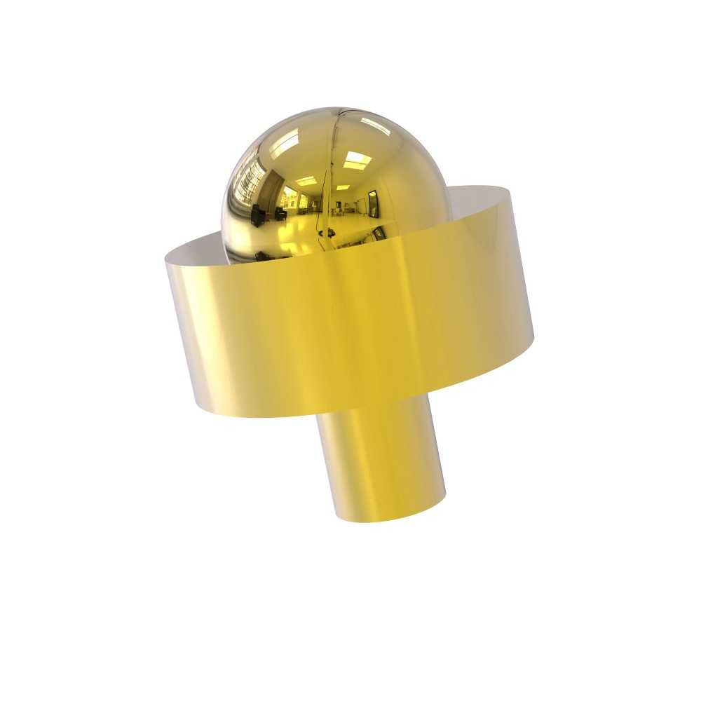 Allied Brass 1-1/2 Inch Cabinet Knob, 101A-PB