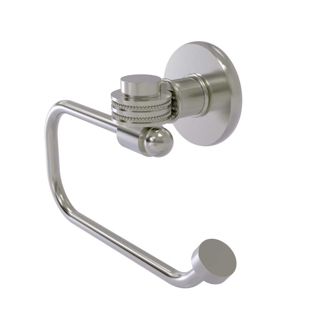 Allied Brass Continental Collection Euro Style Toilet Tissue Holder with Dotted Accents, 2024ED-SN