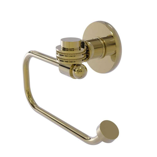 Allied Brass Continental Collection Euro Style Toilet Tissue Holder with Dotted Accents, 2024ED-UNL