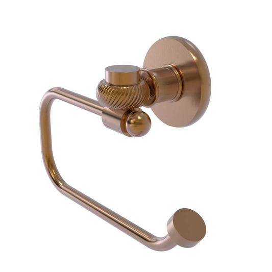 Allied Brass Continental Collection Euro Style Toilet Tissue Holder with Twisted Accents, 2024ET-BBR