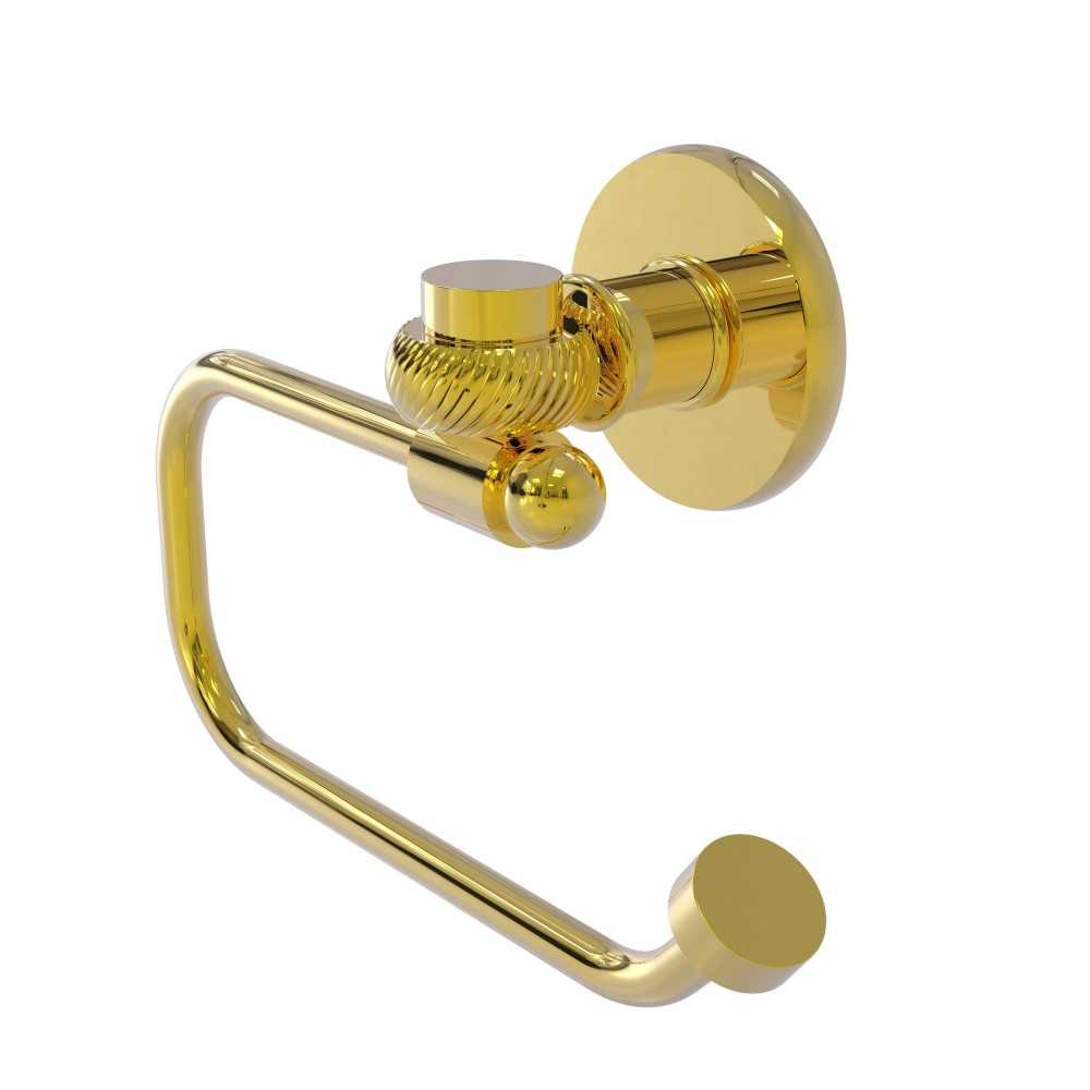 Allied Brass Continental Collection Euro Style Toilet Tissue Holder with Twisted Accents, 2024ET-PB