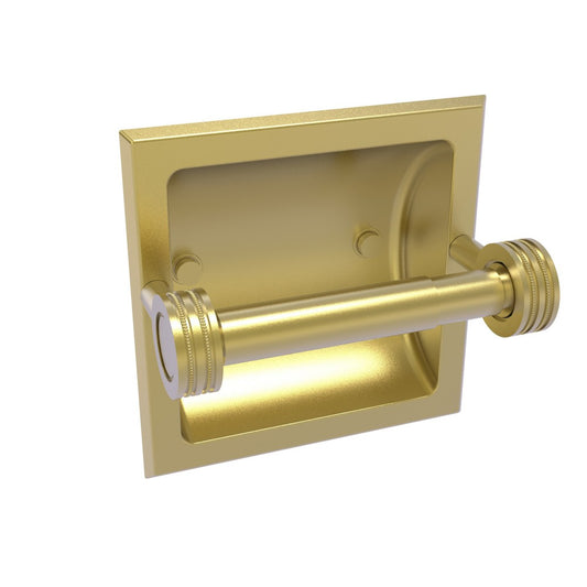 Allied Brass Continental Collection Recessed Toilet Tissue Holder with Dotted Accents, 2024-CD-SBR