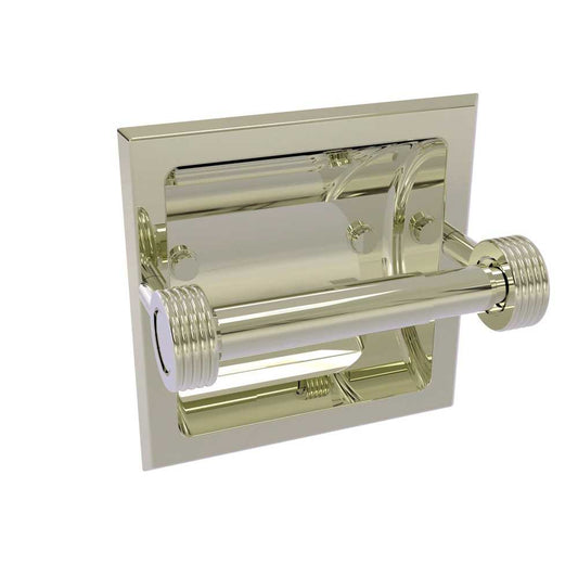 Allied Brass Continental Collection Recessed Toilet Tissue Holder with Groovy Accents, 2024-CG-PNI