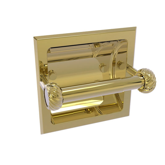 Allied Brass Continental Collection Recessed Toilet Tissue Holder with Twisted Accents, 2024-CT-UNL