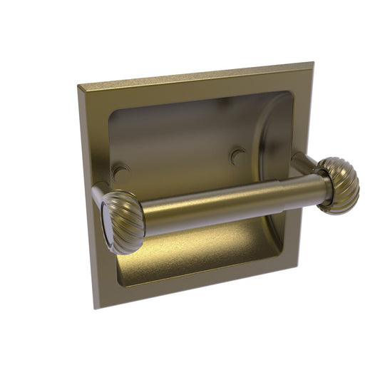 Allied Brass Continental Collection Recessed Toilet Tissue Holder with Twisted Accents, 2024-CT-ABR