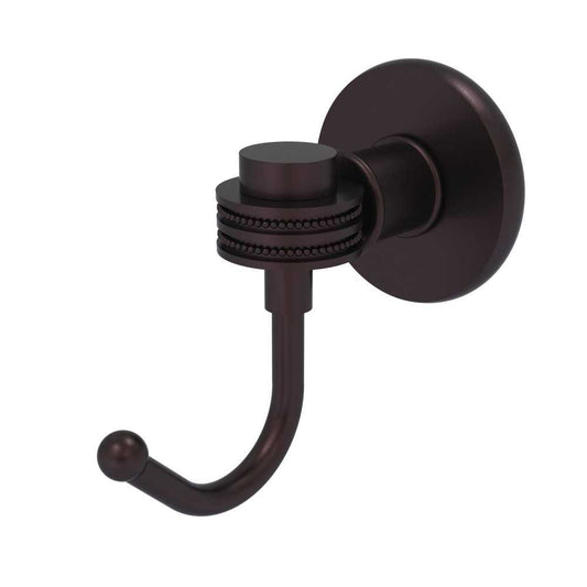 Allied Brass Continental Collection Robe Hook with Dotted Accents, 2020D-ABZ