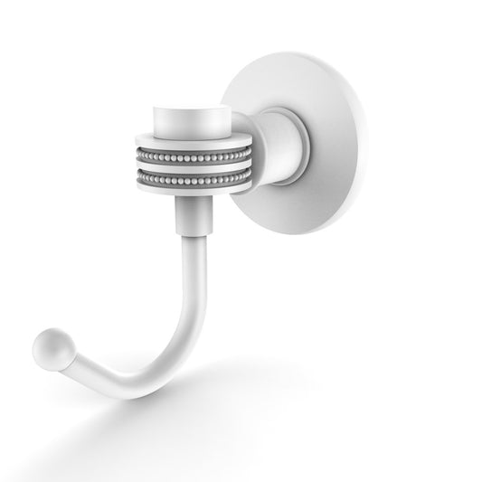 Allied Brass Continental Collection Robe Hook with Dotted Accents, 2020D-WHM