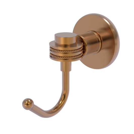 Allied Brass Continental Collection Robe Hook with Dotted Accents, 2020D-BBR