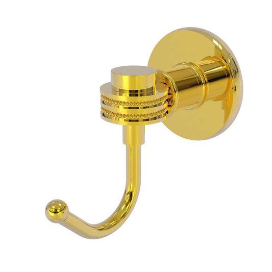 Allied Brass Continental Collection Robe Hook with Dotted Accents, 2020D-PB
