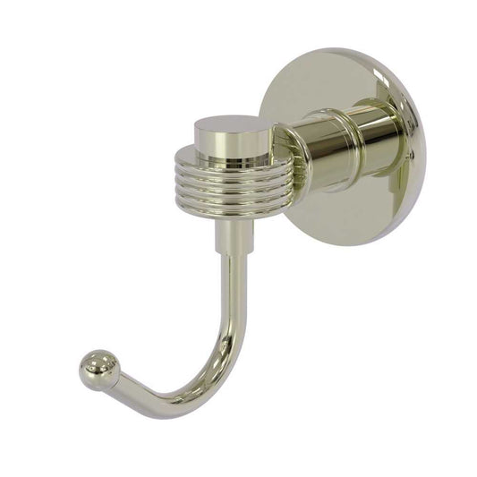 Allied Brass Continental Collection Robe Hook with Groovy Accents, 2020G-PNI