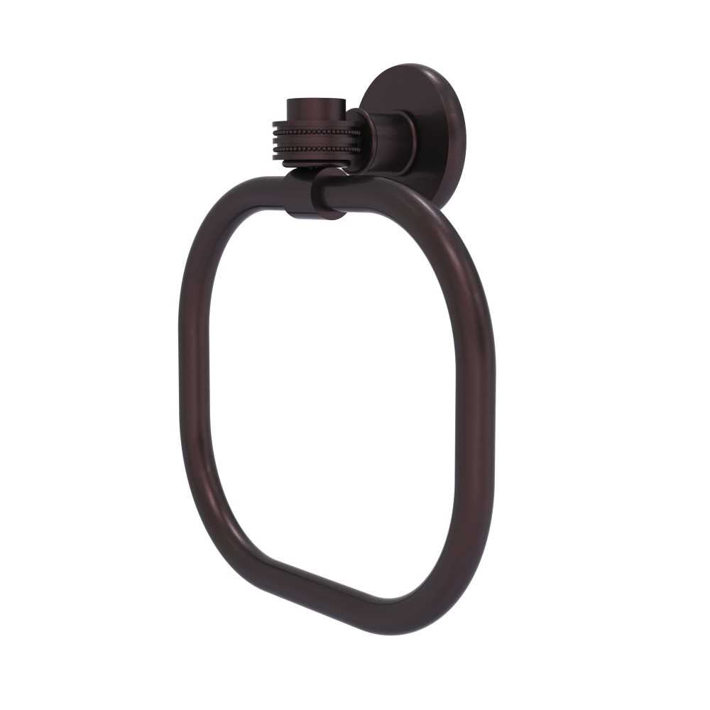 Allied Brass Continental Collection Towel Ring with Dotted Accents, 2016D-ABZ