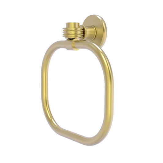 Allied Brass Continental Collection Towel Ring with Dotted Accents, 2016D-SBR