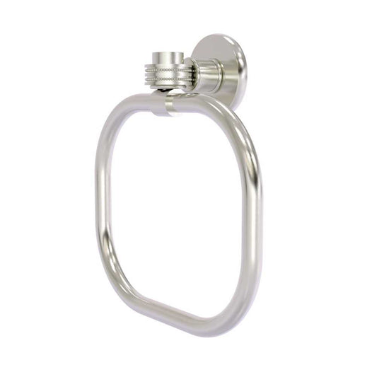Allied Brass Continental Collection Towel Ring with Dotted Accents, 2016D-SN