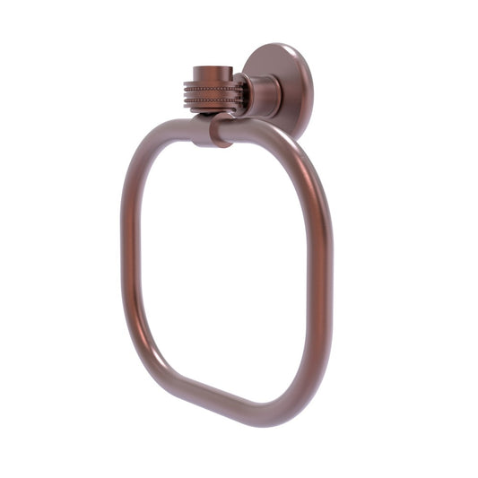 Allied Brass Continental Collection Towel Ring with Dotted Accents, 2016D-CA