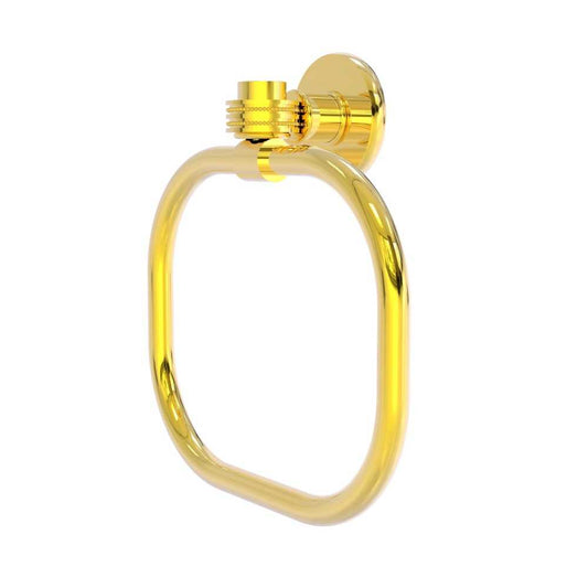 Allied Brass Continental Collection Towel Ring with Dotted Accents, 2016D-PB