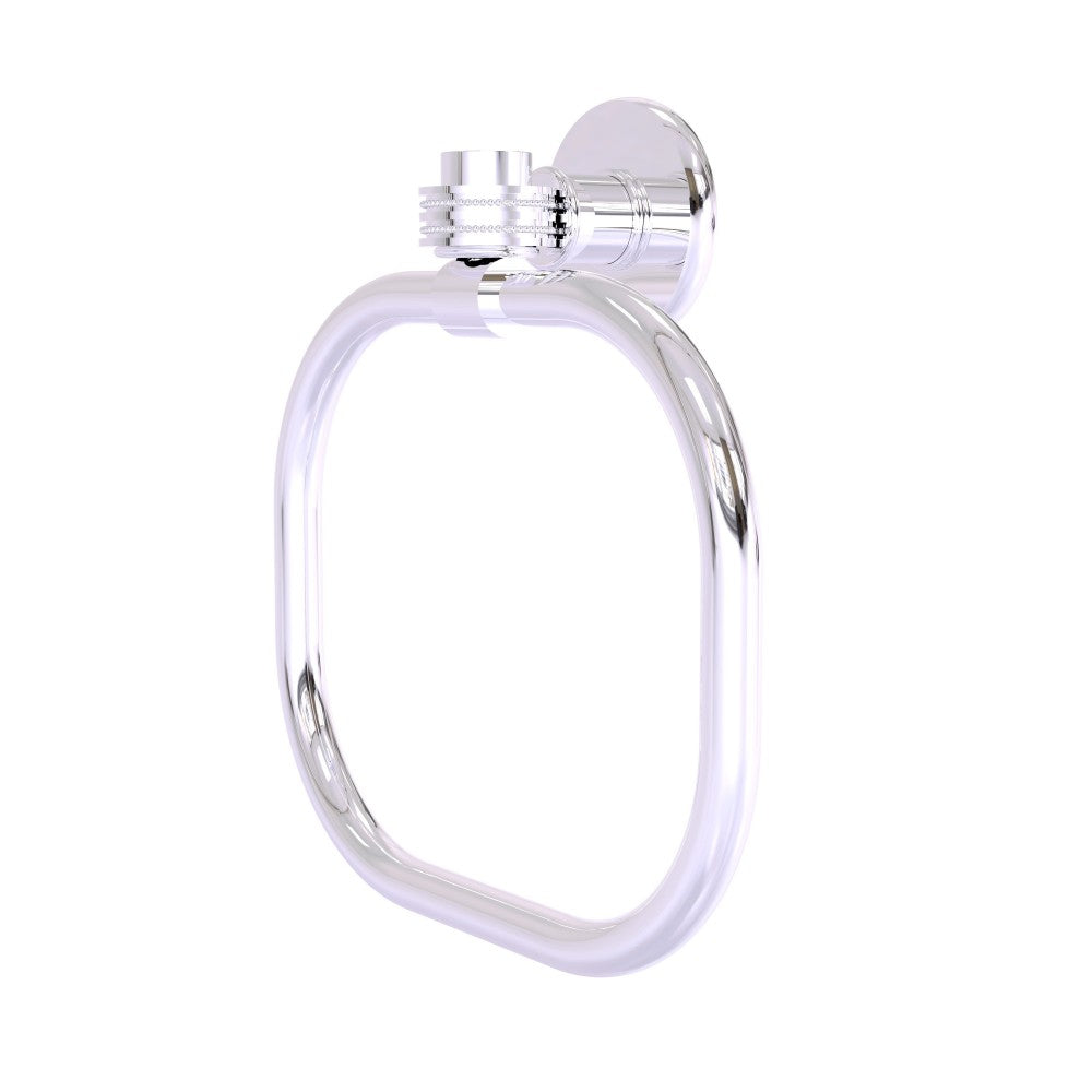 Allied Brass Continental Collection Towel Ring with Dotted Accents, 2016D-PC