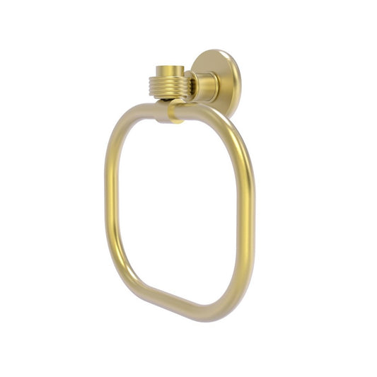 Allied Brass Continental Collection Towel Ring with Groovy Accents, 2016G-SBR