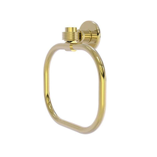 Allied Brass Continental Collection Towel Ring with Groovy Accents, 2016G-UNL