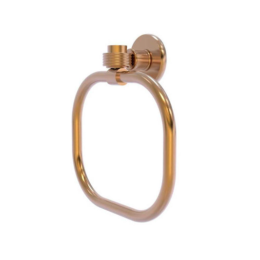 Allied Brass Continental Collection Towel Ring with Groovy Accents, 2016G-BBR