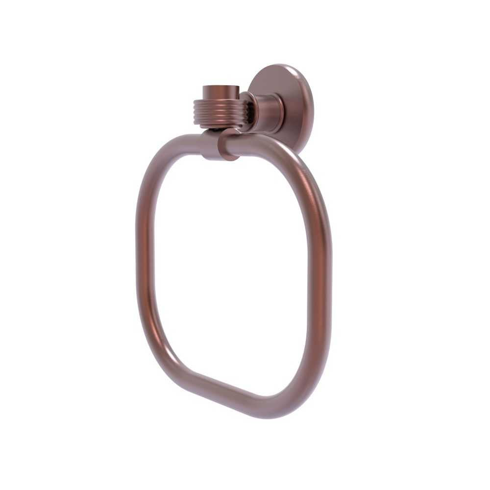 Allied Brass Continental Collection Towel Ring with Groovy Accents, 2016G-CA