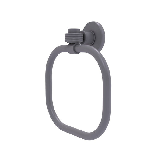 Allied Brass Continental Collection Towel Ring with Groovy Accents, 2016G-GYM