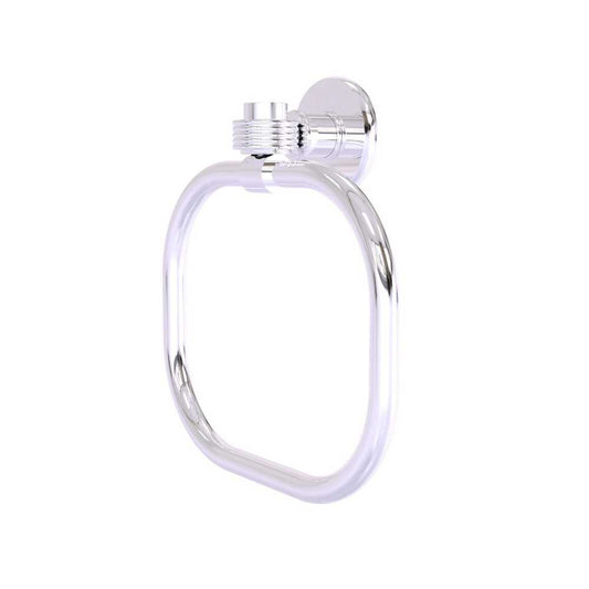 Allied Brass Continental Collection Towel Ring with Groovy Accents, 2016G-PC