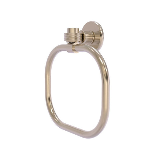 Allied Brass Continental Collection Towel Ring with Groovy Accents, 2016G-PEW